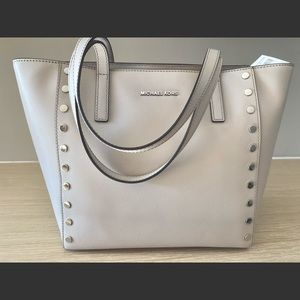 Michael Kors Rivington Stud Leather Tote